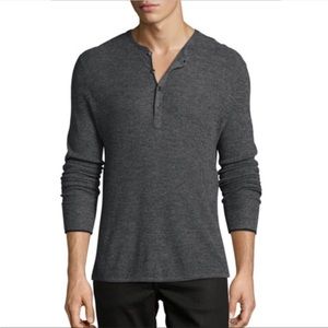 RAG & BONE 100% Merino Wool Giles Henley Sweater